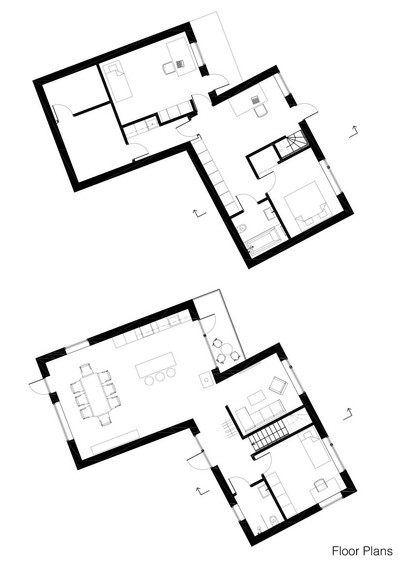 A Lofty Contemporary House with a Concrete Fireplace and High Ceilings in Kivik, Sweden by sandellsandberg arkitekter AB (15)