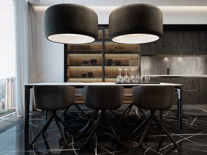 A Luxurious Apartment with Lots of Black and White Interiors in Kiev, Ukraine by Iryna Dzhemesiuk & Vitaly Yurov (18)