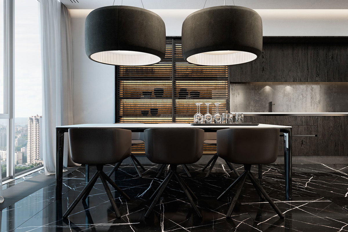 A Luxurious Apartment with Lots of Black and White Interiors in Kiev, Ukraine by Iryna Dzhemesiuk & Vitaly Yurov (18)