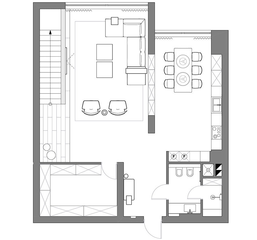 A Luxurious Apartment with Lots of Black and White Interiors in Kiev, Ukraine by Iryna Dzhemesiuk & Vitaly Yurov (24)