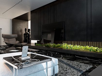 A Luxurious Apartment with Lots of Black and White Interiors in Kiev, Ukraine by Iryna Dzhemesiuk & Vitaly Yurov (3)