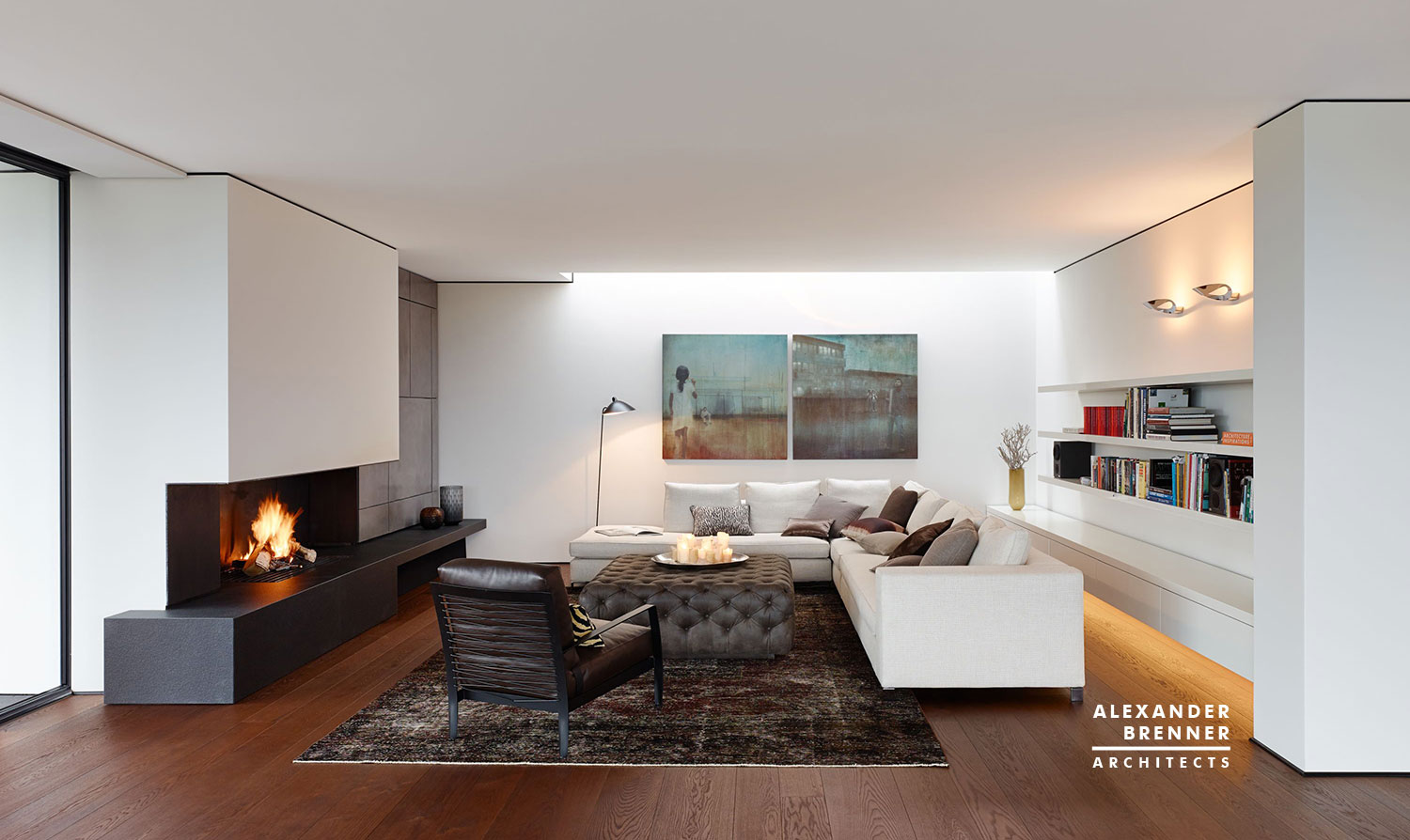 A Magnificent Contemporary Home Framed by Low Walls in Reutlingen, Germany by Alexander Brenner Architects (10)