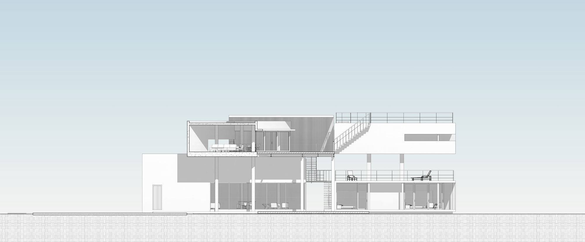 A Modern Concrete Beach House Surrounded by a Lush Green Expanse of Guerrero, Mexico by PAUL CREMOUX studio (19)