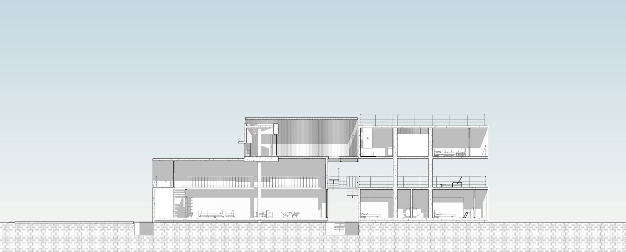 A Modern Concrete Beach House Surrounded by a Lush Green Expanse of Guerrero, Mexico by PAUL CREMOUX studio (20)