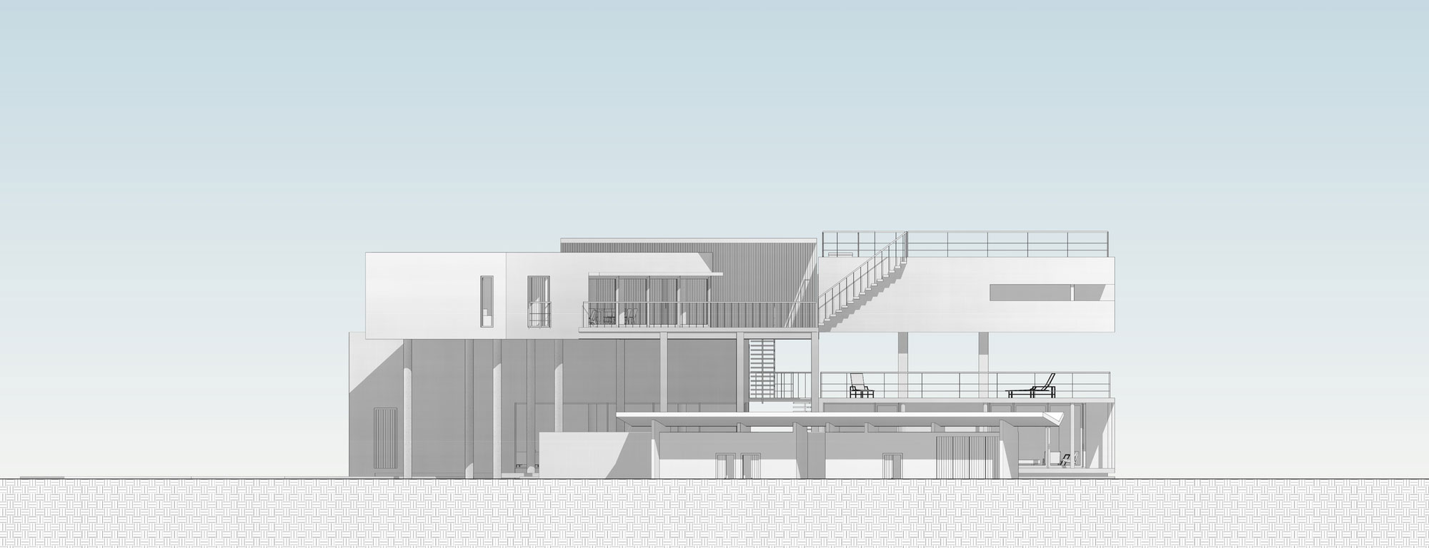 A Modern Concrete Beach House Surrounded by a Lush Green Expanse of Guerrero, Mexico by PAUL CREMOUX studio (21)