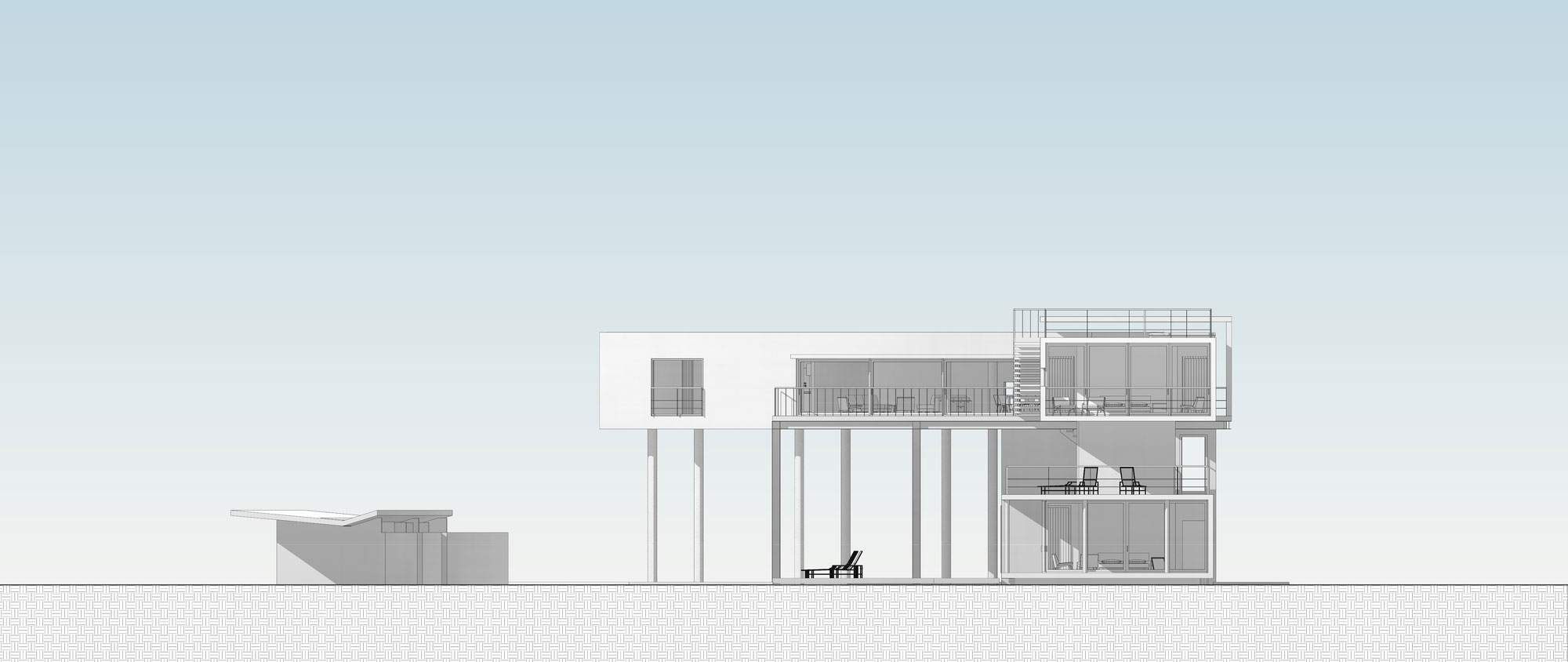 A Modern Concrete Beach House Surrounded by a Lush Green Expanse of Guerrero, Mexico by PAUL CREMOUX studio (22)