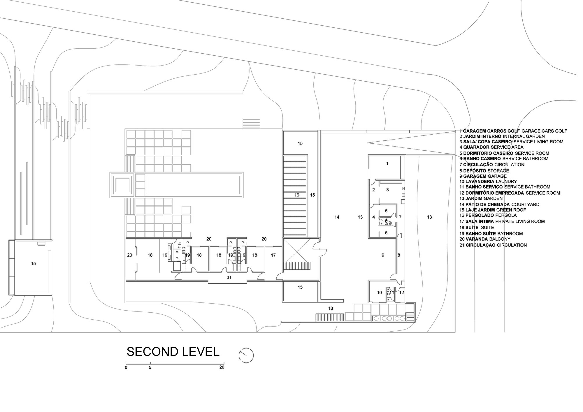 A Modern House Made Up by Particular and Cantilevered Volumes in São Paulo by Bernardes + Jacobsen Arquitetura (9)