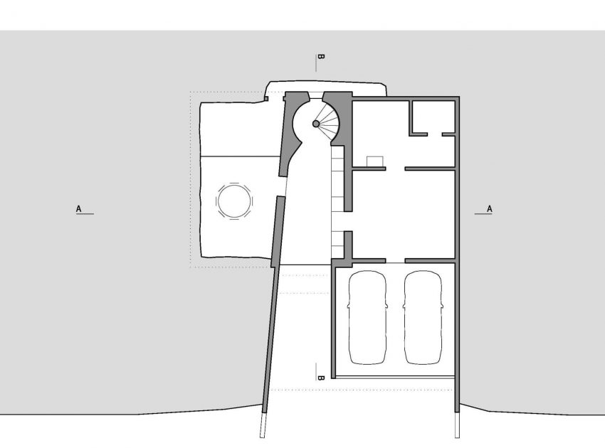 A Modern Minimalist House Built Into the Hillside in Nods, Switzerland by Andrea Pelati Architecte (10)