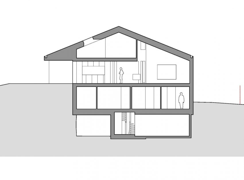 A Modern Minimalist House Built Into the Hillside in Nods, Switzerland by Andrea Pelati Architecte (19)