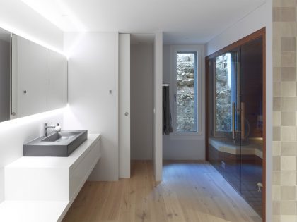 A Modern Minimalist House Built Into the Hillside in Nods, Switzerland by Andrea Pelati Architecte (4)