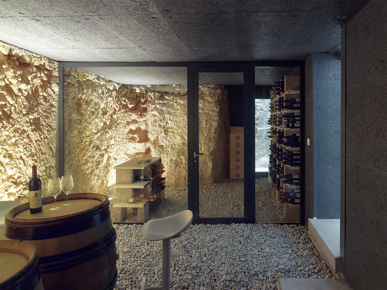 A Modern Minimalist House Built Into the Hillside in Nods, Switzerland by Andrea Pelati Architecte (6)