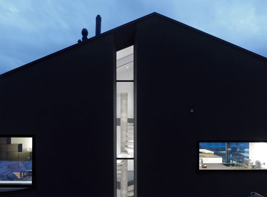 A Modern Minimalist House Built Into the Hillside in Nods, Switzerland by Andrea Pelati Architecte (7)