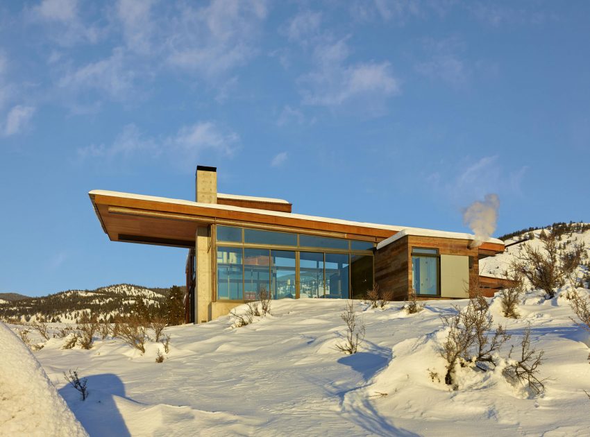 A Modern and Elegant Rural House with Open Spaces and Full of Natural Light in Washington by Olson Kundig (16)