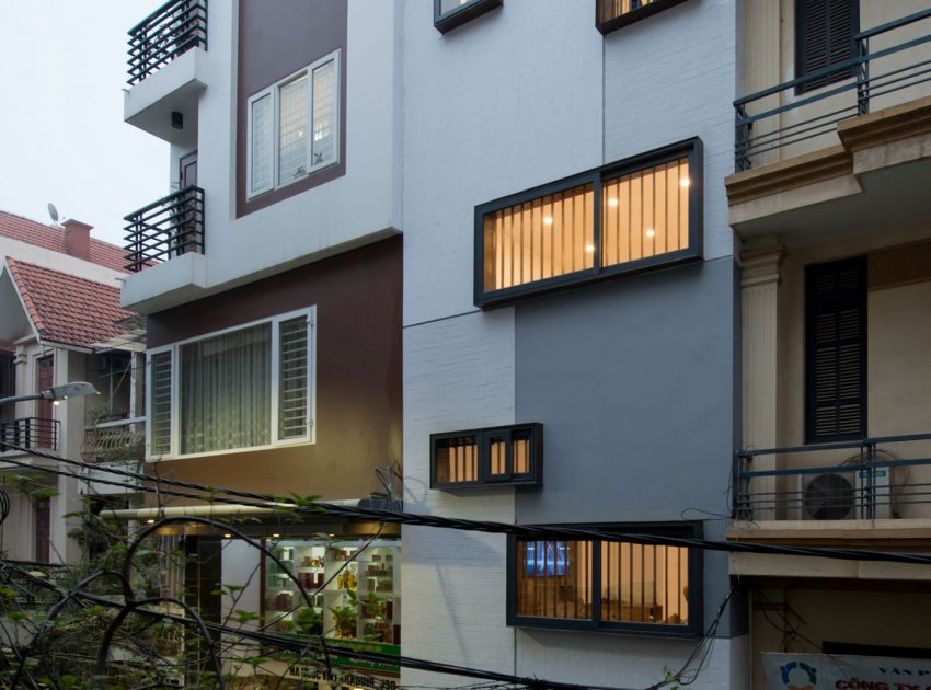 A Lively and Modern Functional House with Small Space Garden in Hanoi by LANDMAK ARCHITECTURE (21)