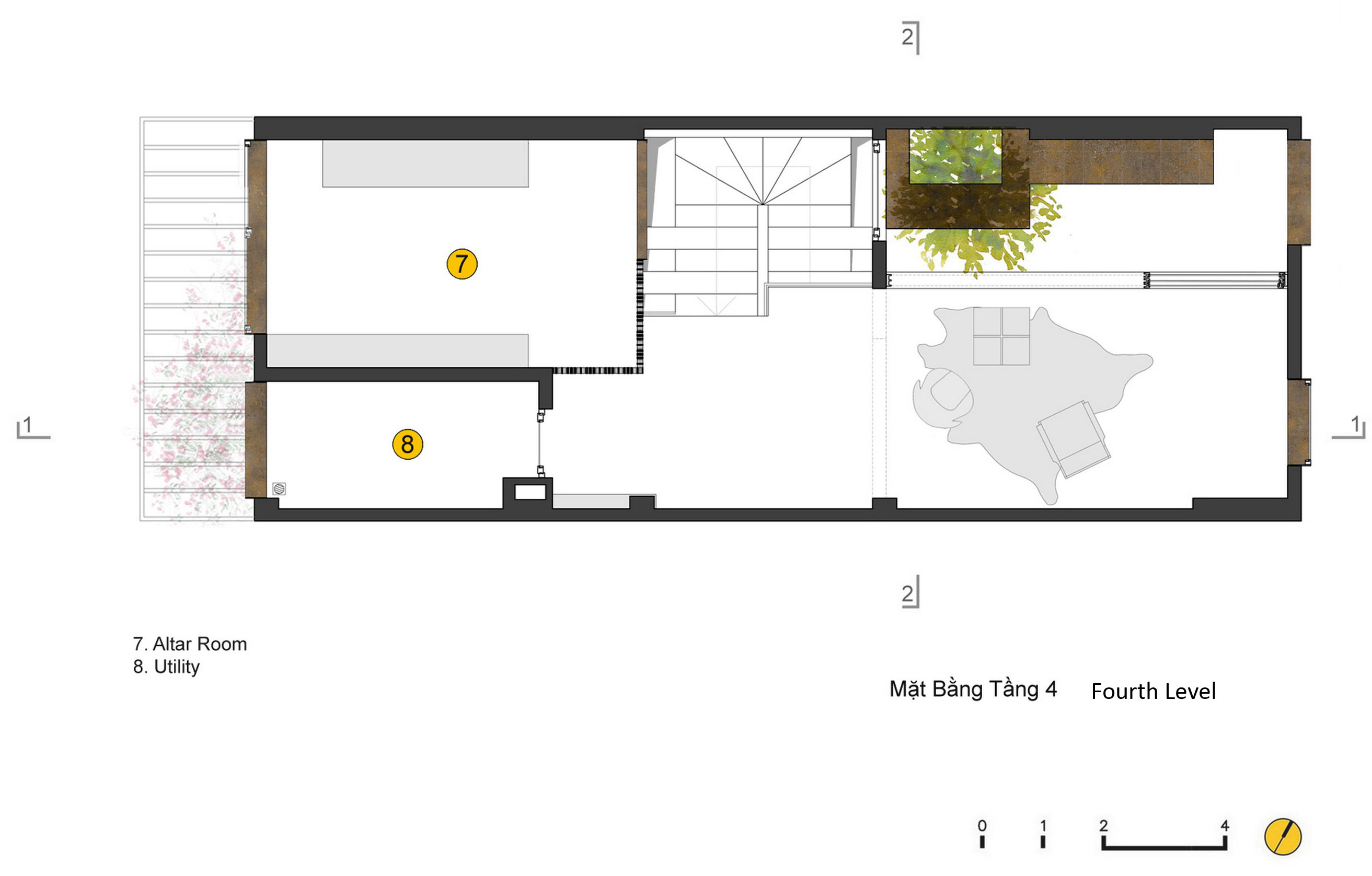 A Lively and Modern Functional House with Small Space Garden in Hanoi by LANDMAK ARCHITECTURE (25)