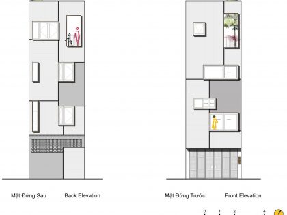 A Lively and Modern Functional House with Small Space Garden in Hanoi by LANDMAK ARCHITECTURE (26)