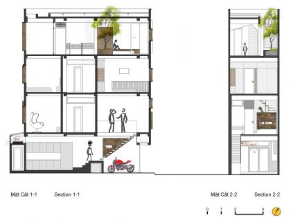 A Lively and Modern Functional House with Small Space Garden in Hanoi by LANDMAK ARCHITECTURE (27)