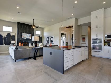 A Playful Contemporary Model Home with Stylish Interiors in Cedar Park by Scott Felder Homes Design Studio (12)