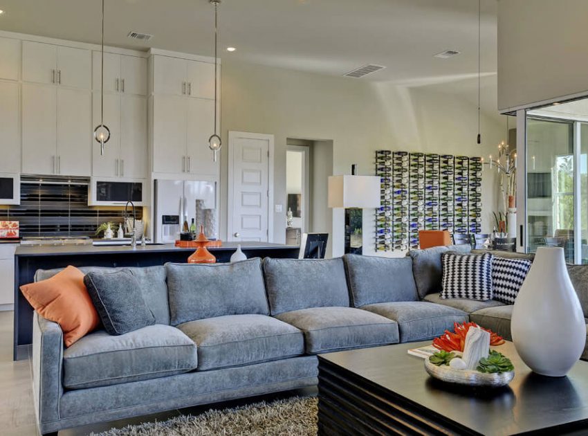 A Playful Contemporary Model Home with Stylish Interiors in Cedar Park by Scott Felder Homes Design Studio (6)