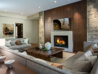 A Remarkable Contemporary Mountain Home in the Woods of Utah by LMK Interior Design (4)