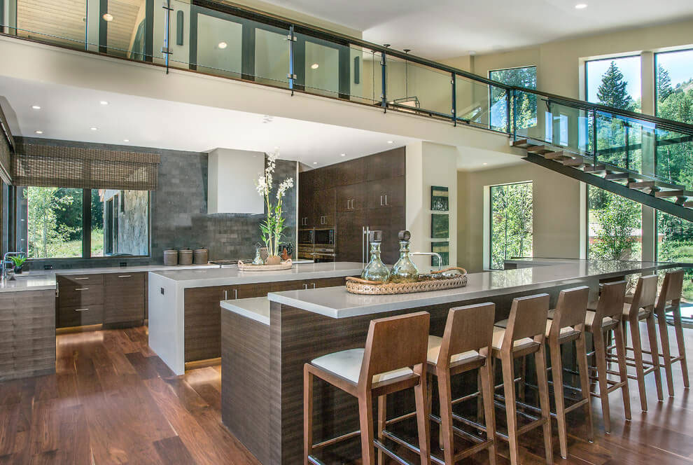 A Remarkable Contemporary Mountain Home in the Woods of Utah by LMK Interior Design (5)