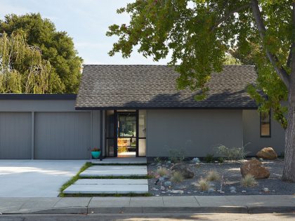 A Colorful and Warm Mid-Century Modern Home in Sunnyvale by Klopf Architecture (2)