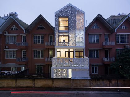 A Row House Transformed into a Bright Home with White Concrete Blocks in Vietnam by LANDMAK ARCHITECTURE (24)