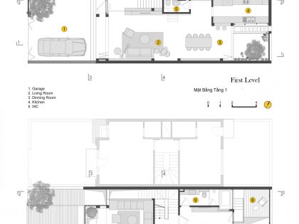 A Row House Transformed into a Bright Home with White Concrete Blocks in Vietnam by LANDMAK ARCHITECTURE (26)