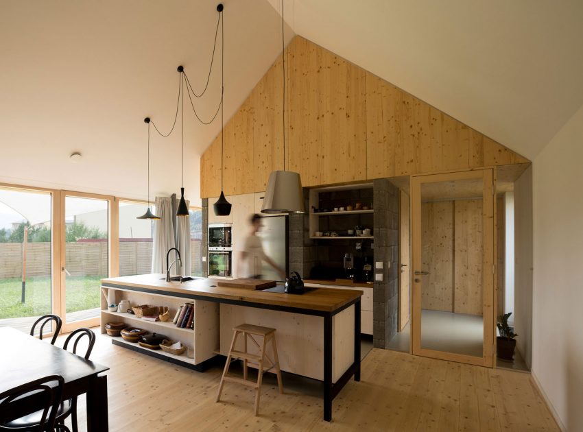 A Rustic Versatile House with Natural Light and Passive Solar Power in Slovakia by Martin Boles Architect (13)