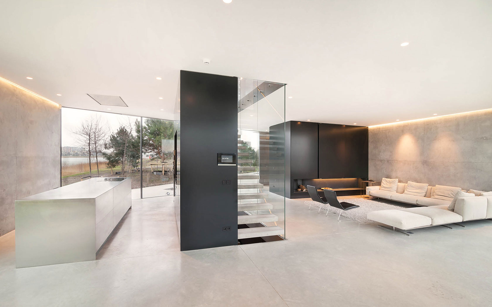 A Sleek and Bright Contemporary Home Surrounded by Water with Spectacular Views in Amsterdam by Studioninedots (6)