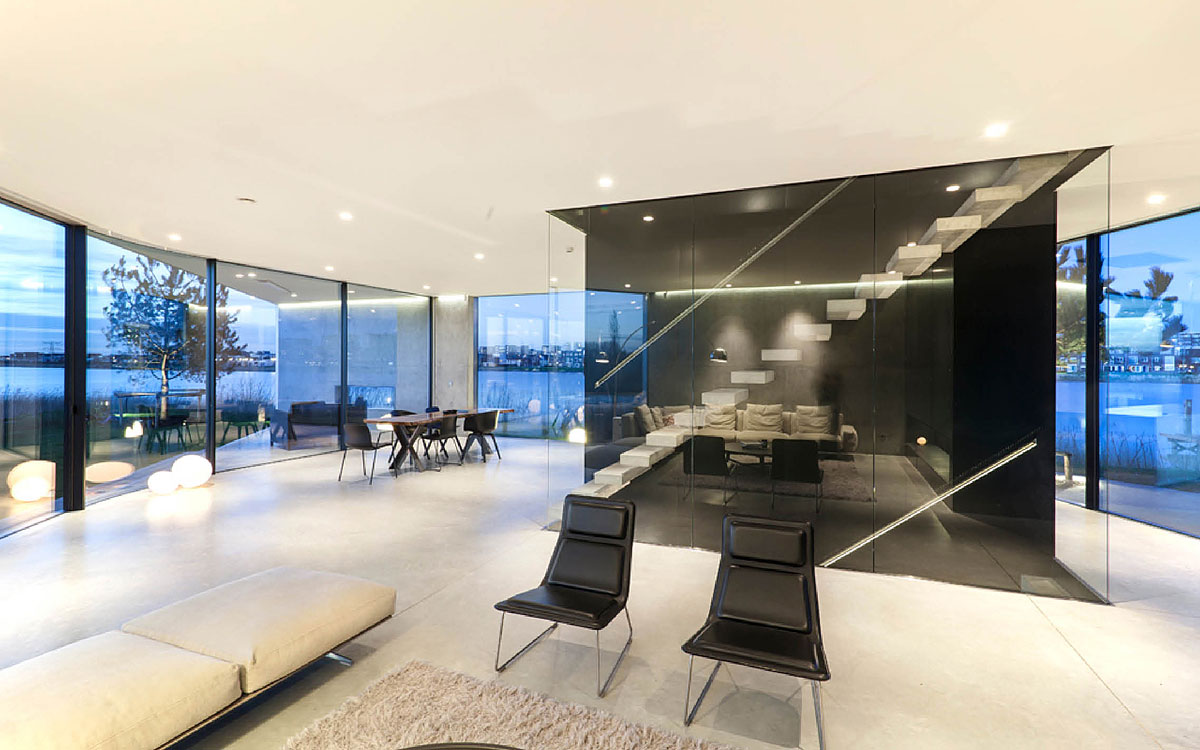 A Sleek and Bright Contemporary Home Surrounded by Water with Spectacular Views in Amsterdam by Studioninedots (7)