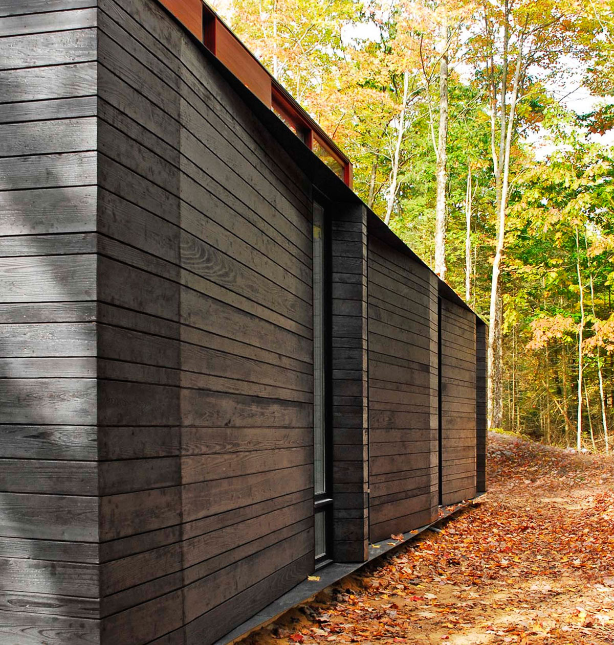 A Small Contemporary Home Nestled in a Nature Forest on the Shores of Lake Michigan by Johnsen Schmaling Architects (3)