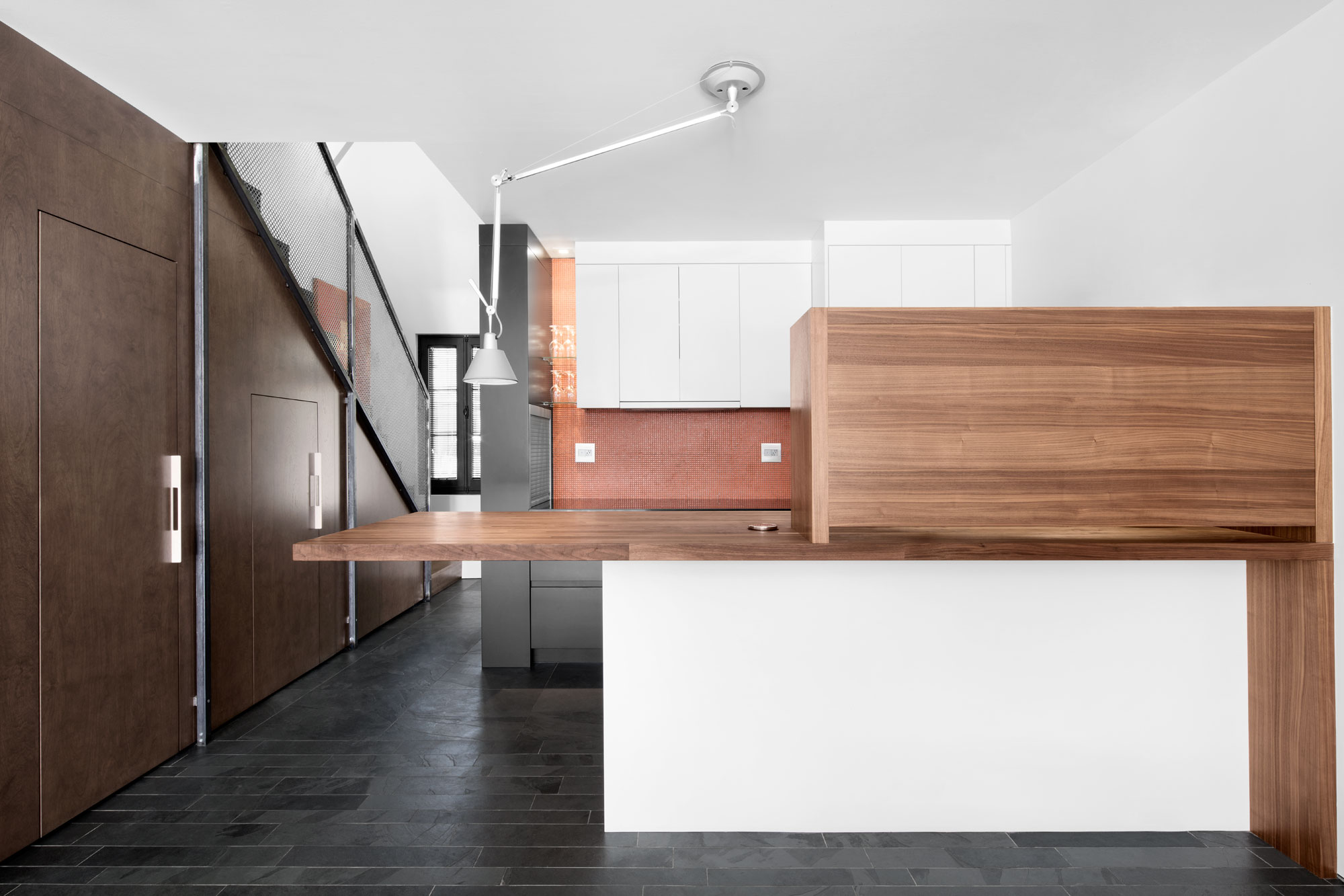 A Small Contemporary House with Bold Black Facade in Montréal by Architecture Open Form (6)