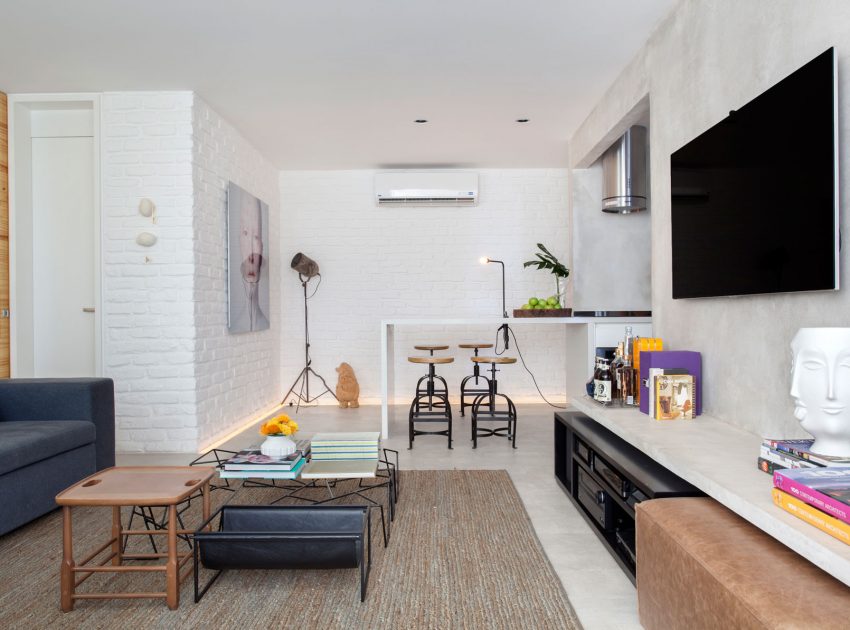 A Small and Stylish Modern Apartment in Rio de Janeiro by Studio ro+ca (4)