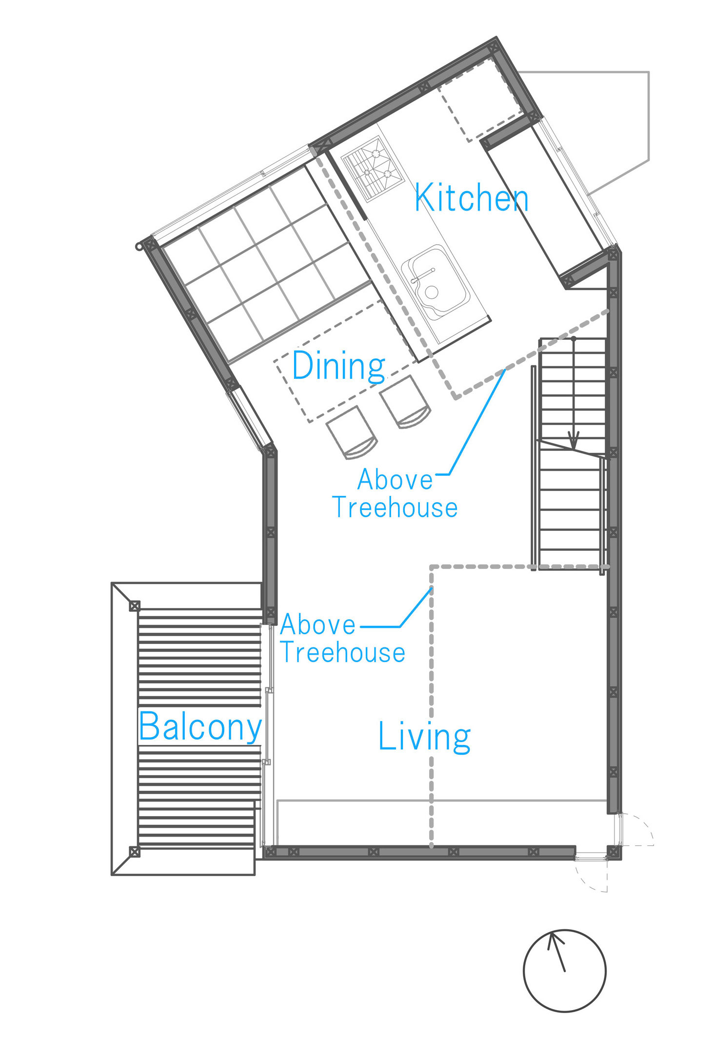 A Small yet Spacious House with Floating Treehouse in Tokyo by Yuki Miyamoto Architect (15)