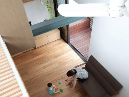 A Small yet Spacious House with Floating Treehouse in Tokyo by Yuki Miyamoto Architect (6)