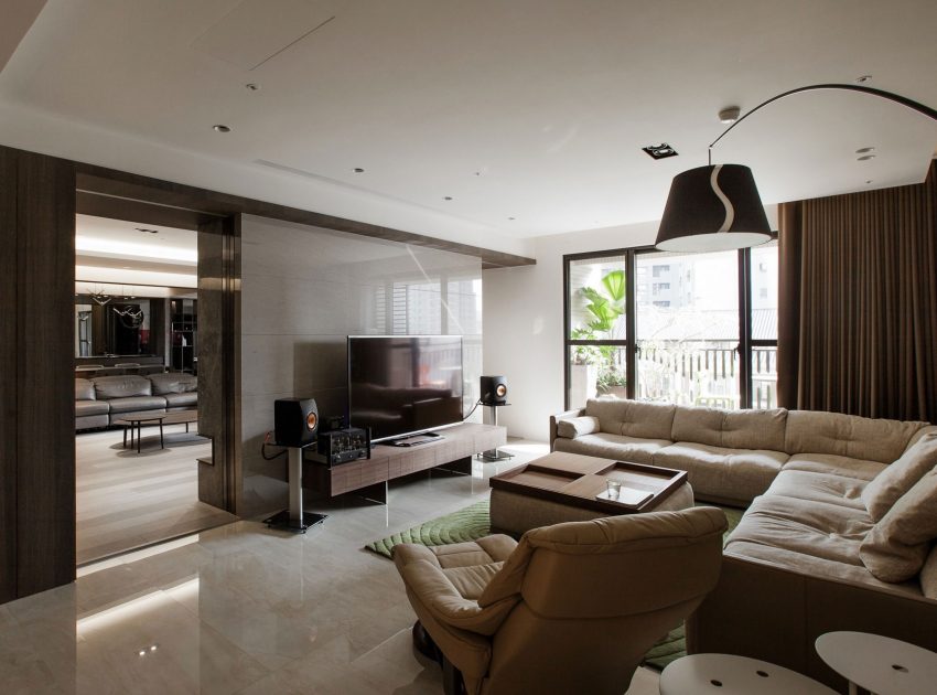 A Sophisticated Apartment with an Elegant and Refined Interior in Taiwan by PMD (13)
