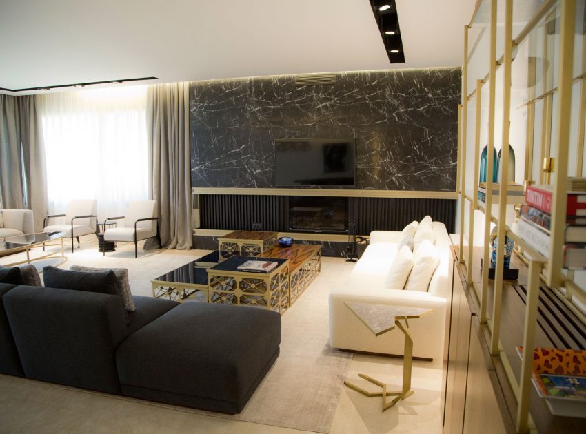 A Sophisticated Modern Apartment with Spacious and Warm Interior in Sin El Fil by ROHD (1)