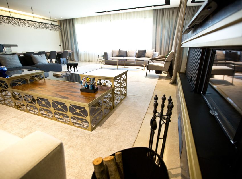 A Sophisticated Modern Apartment with Spacious and Warm Interior in Sin El Fil by ROHD (3)