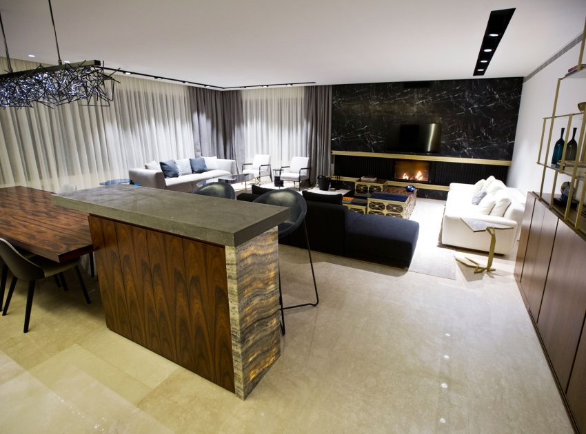 A Sophisticated Modern Apartment with Spacious and Warm Interior in Sin El Fil by ROHD (4)