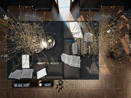 A Sophisticated Modern Apartment with Stylish and Unique Character in Paris