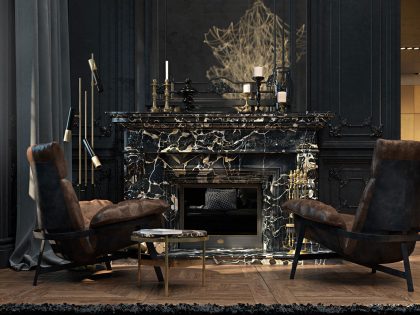 A Sophisticated Modern Apartment with Stylish and Unique Character in Paris by Iryna Dzhemesiuk & Vitaly Yurov (11)