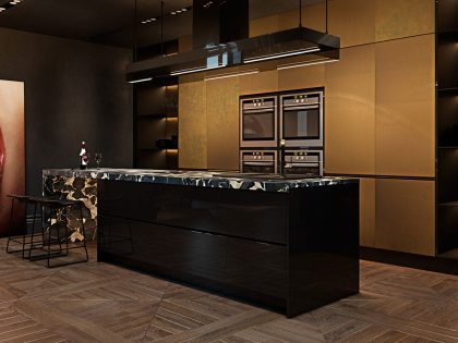 A Sophisticated Modern Apartment with Stylish and Unique Character in Paris by Iryna Dzhemesiuk & Vitaly Yurov (16)