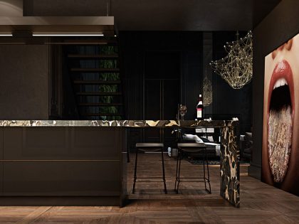 A Sophisticated Modern Apartment with Stylish and Unique Character in Paris by Iryna Dzhemesiuk & Vitaly Yurov (17)