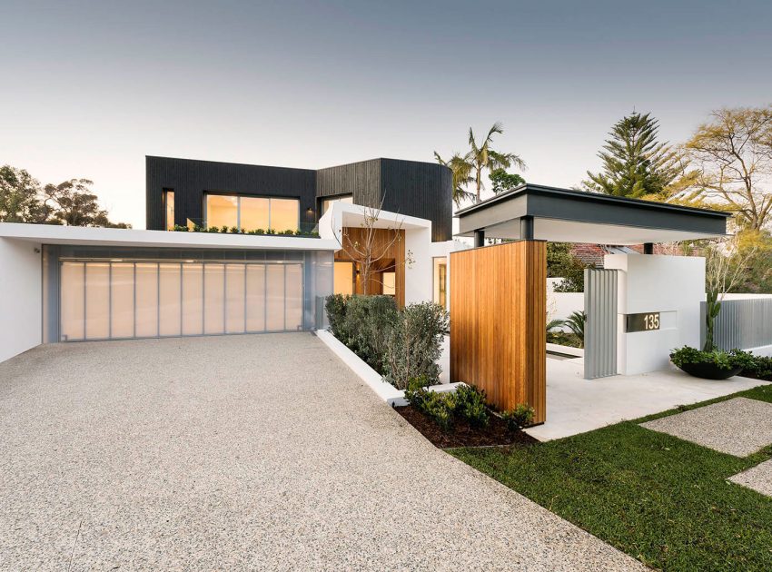 A Spacious Contemporary Home with Beautiful Wood Elements in Dalkeith by Hillam Architects (1)