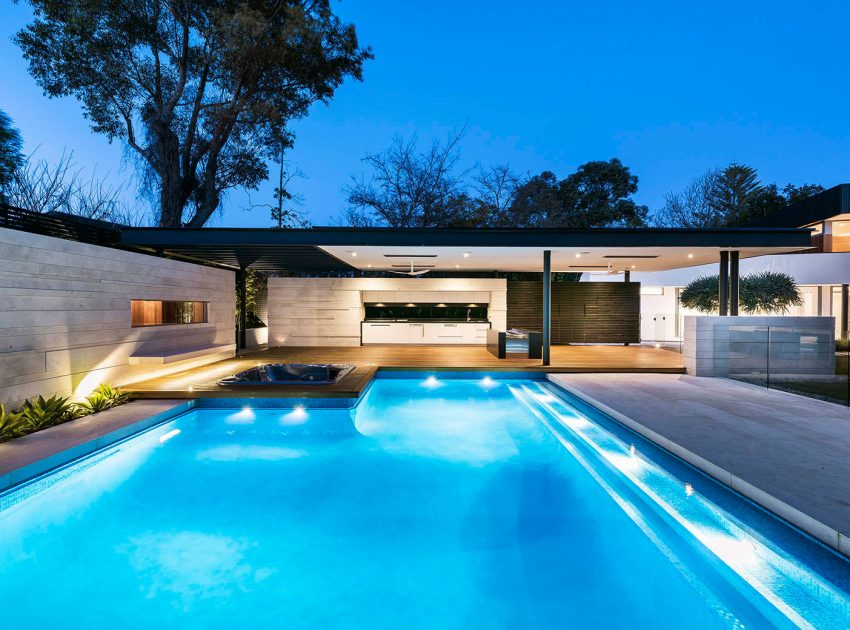 A Spacious Contemporary Home with Beautiful Wood Elements in Dalkeith by Hillam Architects (12)