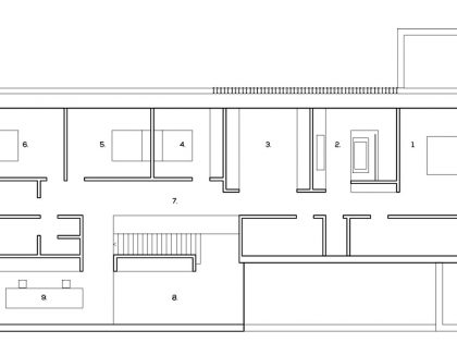 A Spacious Contemporary Home with a Large Floor-to-Ceiling Windows in Bruges by CUBYC architects (26)