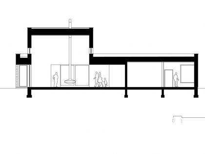 A Spacious Contemporary Wooden Home with Cedar Walls Inside and Out in Poznań by Mariusz Wrzeszcz Office (19)