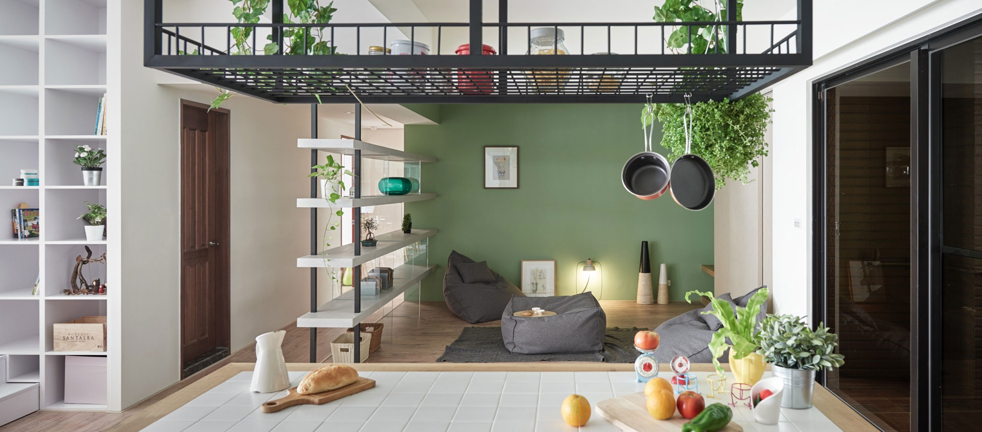 A Spacious Family Home with Wooden Slide and Swings in Kaohsiung City by HAO Design (1)