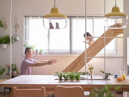 A Spacious Family Home with Wooden Slide and Swings in Kaohsiung City by HAO Design (11)